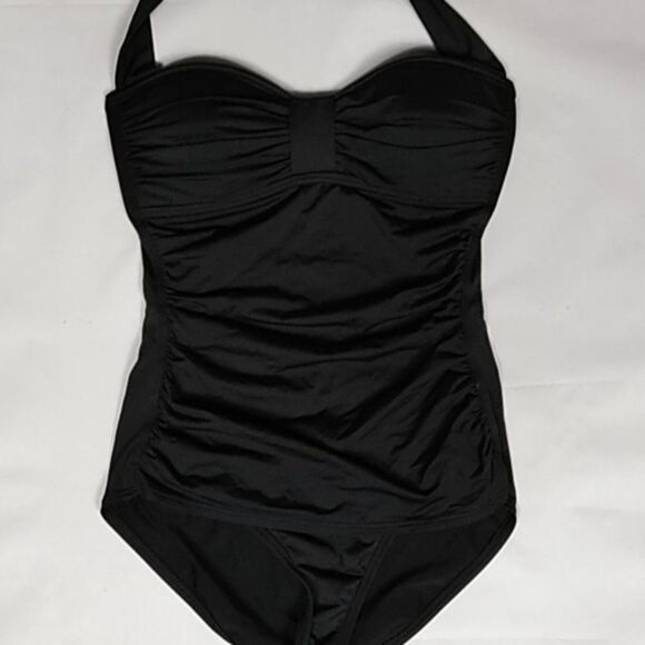 Tommy Bahama Ruched Halter One-Piece size 4 - Picture 4 of 8